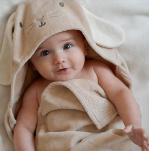 Elegant Baby Hooded Baby Bath Wrap (Bunny, Puppy)