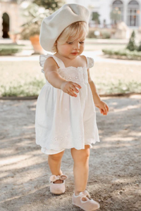 Elegant Baby Eyelet Lace Ruffle Dress