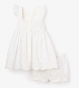 Elegant Baby Eyelet Lace Ruffle Dress