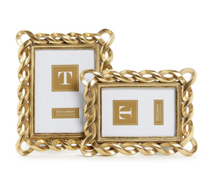 Gold Ribbon Picture Frame (2 Sizes)