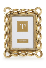 Load image into Gallery viewer, Gold Ribbon Picture Frame (2 Sizes)
