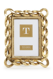 Gold Ribbon Picture Frame (2 Sizes)