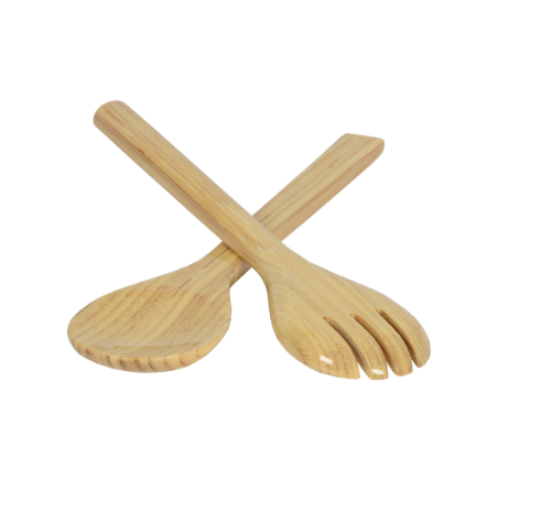 Bamboo Natural Salad Servers