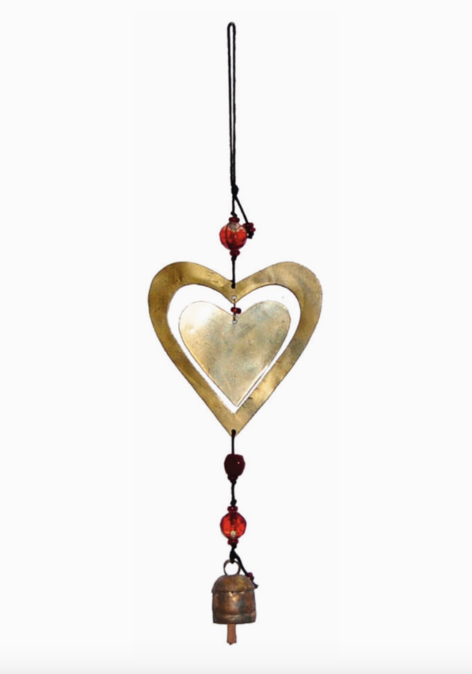 Double Love Heart Wind Chime
