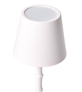 Cordless Bamboo Table Lamp,  Gold or White
