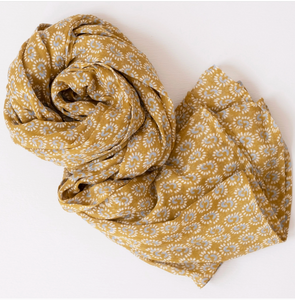 Hand Block Printed Scarves, 6 Colors