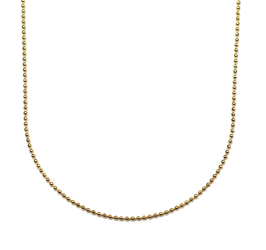 Cristina V. Simple Ball Chain Necklace - 22