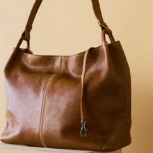 Load image into Gallery viewer, Lyons Tote Bag (Black, Cognac)
