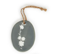 Load image into Gallery viewer, Oval Porcelain Quote Ornament  (10 Styles)
