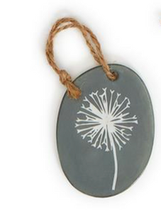 Oval Porcelain Quote Ornament  (10 Styles)