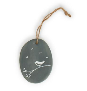 Oval Porcelain Quote Ornament  (10 Styles)