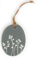 Load image into Gallery viewer, Oval Porcelain Quote Ornament  (10 Styles)

