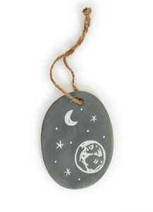 Oval Porcelain Quote Ornament  (10 Styles)