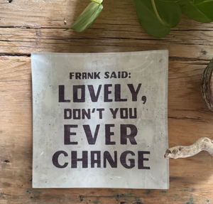 Frank Said Small Square Decoupage Plate