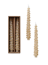 Load image into Gallery viewer, Tree Taper Candles Set, Eggnog
