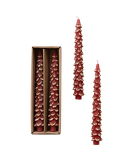 Load image into Gallery viewer, Tree Taper Candles Set, Berry
