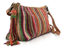 Load image into Gallery viewer, Beaded Between The Lines Handbag
