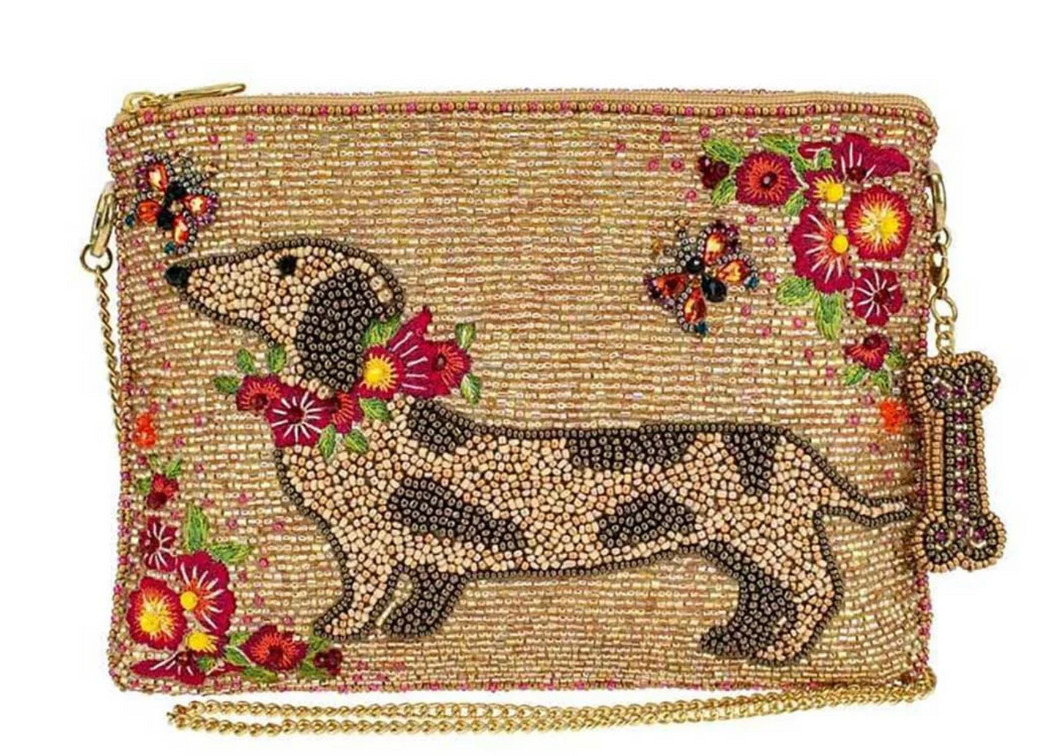 Doxie Beaded Handbag