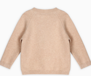 Lion Pullover Sweater + Pant Set, Oatmeal Heather