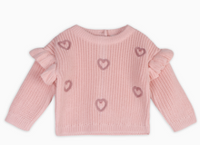 Load image into Gallery viewer, Organic Heart Embroidered Sweater + Pants Set
