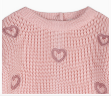 Load image into Gallery viewer, Organic Heart Embroidered Sweater + Pants Set
