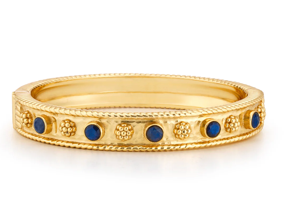 Capucine de Wulf Berry Gem Hinged Bangle, Blue Labradorite