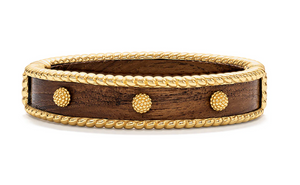 Capucine de Wulf Berry Hinged Small Bangle, Teak
