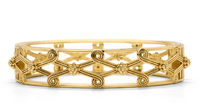 Capucine de Wulf Monique Lattice Hinged Bangle