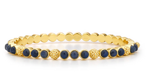 Capucine de Wulf Berry Gem Petite Hinged Bangle, Blue Labradorite