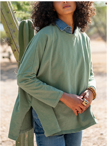 MerSea Catalina Tee (Olive Green, Shore Blue)