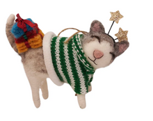Load image into Gallery viewer, Felt Cat Ornaments (5 Styles)
