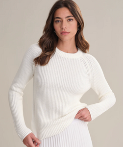 Jane Crewneck Sweater, Chalk