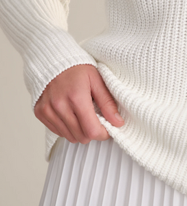Jane Crewneck Sweater, Chalk