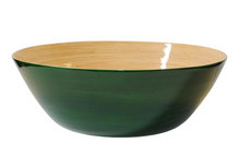 Load image into Gallery viewer, Bamboo Party Bowl (Caramel, Red, Dark Green)
