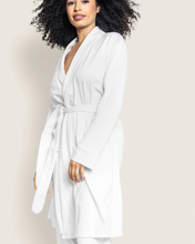 Load image into Gallery viewer, Petite Plume Pima Cotton Robe, White
