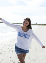 Load image into Gallery viewer, Wooden Ships Knits BEACH V-Neck Cotton Sweater
