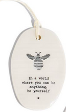 Load image into Gallery viewer, Porcelain Quote Ornament Tiles (12 Styles)
