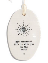 Load image into Gallery viewer, Porcelain Quote Ornament Tiles (12 Styles)
