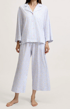 Load image into Gallery viewer, Olivia Wide Leg Pima Cotton Pajama Set, Fleur Blanche
