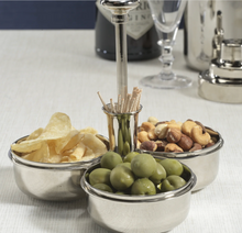 Load image into Gallery viewer, Basso Condiment Trio With Cocktail Pick Holder
