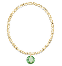 Load image into Gallery viewer, Enewton Classic Gold 3mm Bracelet - Reflection Charm (12 Colors)
