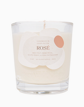 Load image into Gallery viewer, Rewined Sparkling Collection Rose Wine Candle, 10 oz
