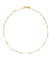 Load image into Gallery viewer, Cristina V Small Mother Of Pearl Heart Necklace on CZ Chain
