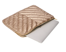 Load image into Gallery viewer, Quilted Hydro Travel Tote (Gold, Black)
