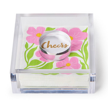 Load image into Gallery viewer, Cocktail Napkin Holder with Acrylic Paper Weight
