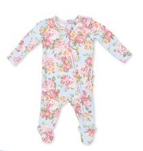 Load image into Gallery viewer, Angel Dear Angeline 2-Way Ruffle Back Zipper Footie
