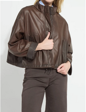 Load image into Gallery viewer, Lysse Mina Oversized Washed Vegan Leather Coat
