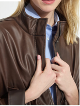 Load image into Gallery viewer, Lysse Mina Oversized Washed Vegan Leather Coat
