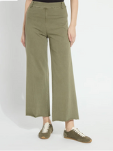 Load image into Gallery viewer, Lysse Erin Hi Waist Wide Leg Denim, Antique Wash,Green
