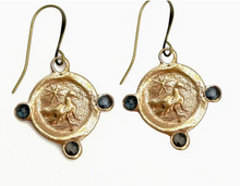 Load image into Gallery viewer, Dove Earrings with Gemstones (2 Styles)
